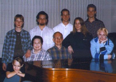 Mike St. Clair with wife and children